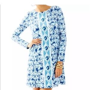 Lilly Pulitzer Ophelia elephant dress size medium